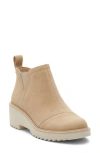Toms Women's Maude Side Zip Booties In Oatmeal Suede
