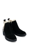 Toms Maude Faux Shearling Lined Bootie In Black