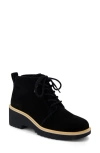 Toms Maude Lace-up Wedge Bootie In Black