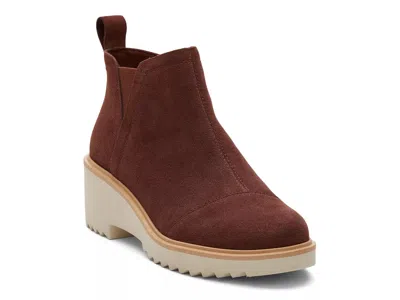 Toms Maude Wedge Bootie In Brown