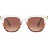 Toms Memphis 301 51mm Square Sunglasses In Brown