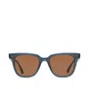 Toms Memphis 301 Black Teal Handcrafted Sunglasses In Brown