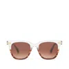 Toms Memphis 301 Mocha Fade Handcrafted Sunglasses In White