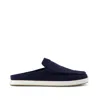 Toms Men's Alonso Mule Dark Sky Heritage Canvas Slip On In Blue