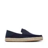 Toms Men's Alonso Navy Heritage Canvas Rope Loafer Slip On In Blue
