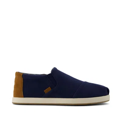 Toms Men's Alp Fwd Mid Navy Vintage Twill Slip On Espadrille In Blue