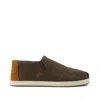 Toms Men's Alp Fwd Mid Olive Vintage Twill Slip On Espadrille In Green