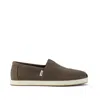 Toms Men's Alp Fwd Olive Rcycled Cotton Canvas Slip On In Green