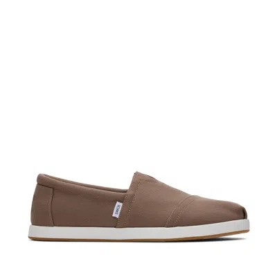TOMS MEN'S ALP FWD TAUPE RECYCLED COTTON CANVAS SLIP ON