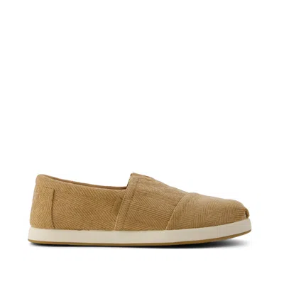 Toms Men's Alp Fwd Toffee Luxe Herringbone Slip On In Nude