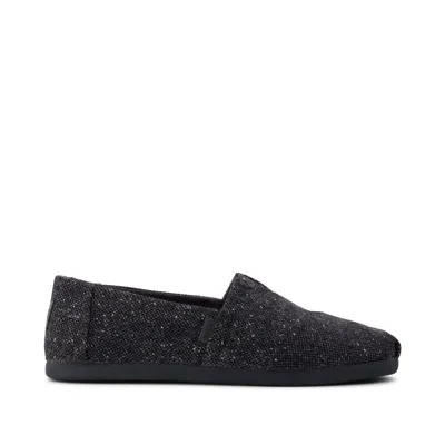 Toms Men's Alpargata Classic Flecked Tweed In Black
