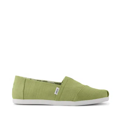 Toms Men's Alpargata Classic Matcha Heritage Canvas In Green
