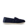 Toms Men's Alpargata Classic Navy Textured Mesh And Pu Trim In Blue
