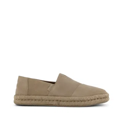 Toms Men's Alpargata Rope 2.0 Espadrille Dune Suede In Brown