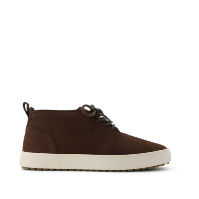 Toms Men's Carlo Mid Terrain 2.0 Sneaker Water Resistant Chocolate Leather In Brown