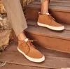 Toms Men's Carlo Mid Terrain Walnut Water Resistant Leather Sneaker In Brown