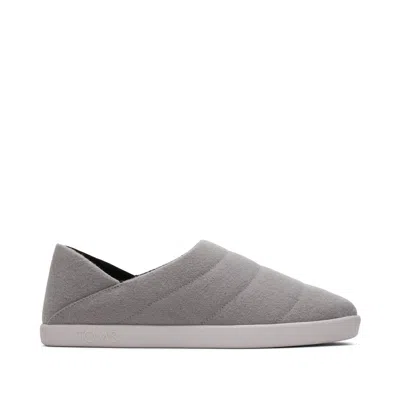 Toms Men's Ezra Faux Fleece Convertible Slipper In Grey