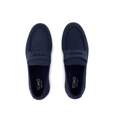Toms Men's Navi Trvl Lite Havana Loafer Navy Suede Slip On In Blue