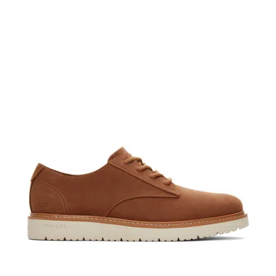 Toms Men's Navi Trvl Lite Tan Water Resistant Dress Shoe In Brown