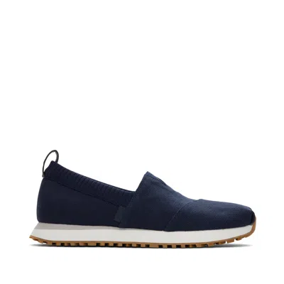 TOMS MEN'S RESIDENT 2.0 NAVY HERITAGE CANVAS SNEAKER