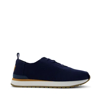 Toms Men's Resident Plus Lace-up Navy Knit Slip On In Blue
