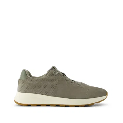 Toms Men's Trvl Lite Cabrillo Sneaker Water Repellent Vetiver Grey Perforated Suede In Multi