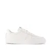 Toms Men's Trvl Lite Court White Leather Sneaker In White