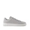Toms Men's Trvl Lite Light Gray Leather Lace Up Sneaker In Gray