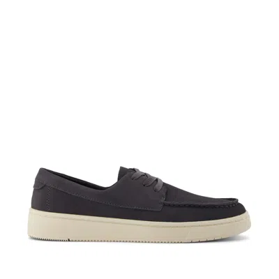 Toms Men's Trvl Lite London Dark Suede Loafer Slip On In Gray