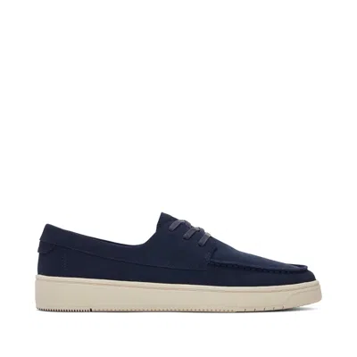 Toms Men's Trvl Lite London Navy Suede Loafer Slip On In Blue