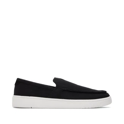 Toms Men's Trvl Lite Recycled Cotton Loafer Slip On In Black