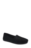 Toms Metallic Suede Classic Slip On Sneaker In Black