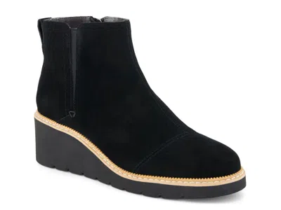 Toms Mina Wedge Bootie In Black