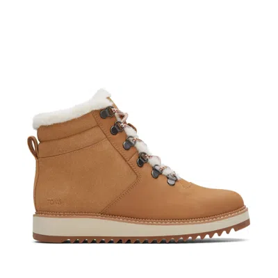 Toms Mojave 10018992 Women's Brown Nubuck Suede Hiker Boots Jobb1781