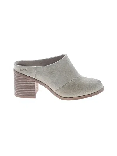 Pre-owned Toms Mule/clog In Gray
