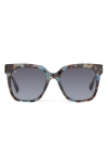 Toms Natasha 53mm Polarized Square Sunglasses