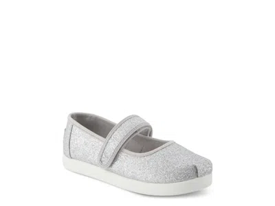 Toms Nora Mary Jane Kids' In Silver Metallic