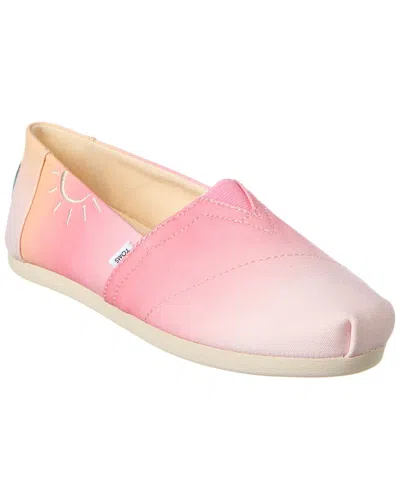 Toms Ombre Sun Print Alpargatas Loafer In Pink