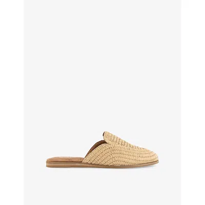 Toms Oms Womens Almond Raffia Jade Raffia Mules Eur 40 / 7 Uk