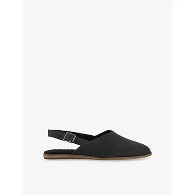Toms Oms Womens Black Leather Jade Slingback Leather Mules Eur 38/5 Uk