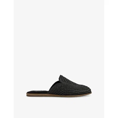 Toms Oms Womens Black Raffia Jade Raffia Mules Eur 38/5 Uk