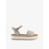 TOMS OMS WOMENS NATURAL YARN UNDYED RONAN WOVEN PLATFORM SANDALS EUR 41 / 8 UK
