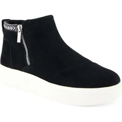Toms Percy Platform Sneaker Boot In Black