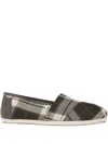 Toms Plaid Flat Espadrilles In Multi