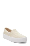 Toms Verona Platform Slip-on Sneaker In Natural