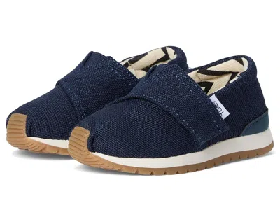 Toms Resident Plus (toddler/little Kid/big Kid) Kid's Shoes Navy : 4 Toddler M, Textile In Blue