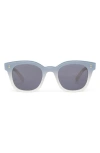 Toms Rome 49mm Square Sunglasses In Chalky Blue Fade/dark Grey