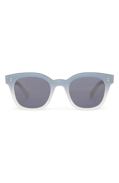 Toms Rome 49mm Square Sunglasses In Chalky Blue Fade/dark Grey