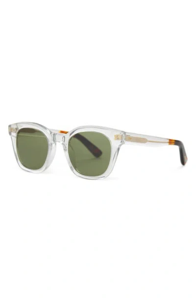 Toms Rome 49mm Square Sunglasses In Vintage Crystal/bottle Green
