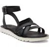Toms Rory Ankle Strap Sandal In Black